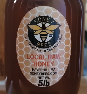 5lb Glass Jar Honey