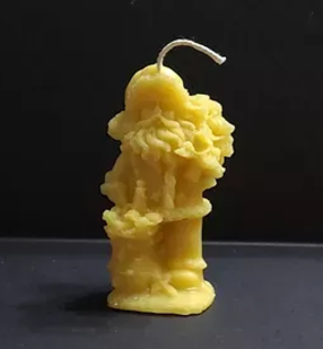 Beeswax Candle  Santa Claus with Christmas Tree