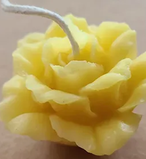 Beeswax Candle  Small Rose